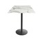 Holland Bar Stool Co 42 Tall OD214 Black Table Base w22 Dia foot and 32x32 Square White Marble Top, IndoorOutdoor OD214-2242BWODS32SQWM - alternate 1